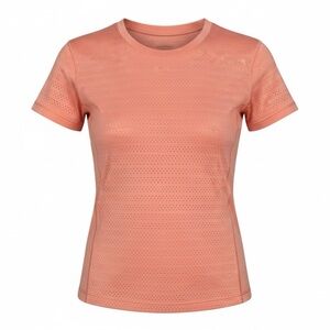 Lululemon Breeze Coral Seamless Perforated Short Sleeve Size 6 Active Preppy Run